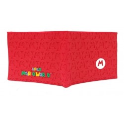 Super Mario World Billetera En Goma De Caucho Roja (Entrega Inmediata)