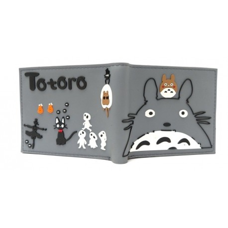 Mi Vecino Totoro Billetera En Goma De Caucho Gris (Entrega Inmediata)