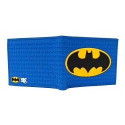 Dc Comics Batman Billetera En Goma De Caucho Azul (Entrega Inmediata)