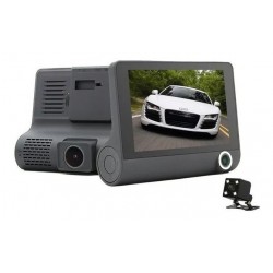 Cámara Dvr Para Carro Full Hd 3 Lentes Visión Nocturna (Entrega Inmediata)