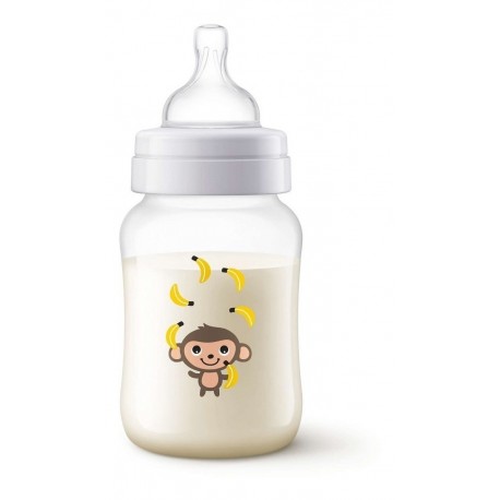 Biberón Anticolico Tetero Avent Classic+ 9 Onzas Color Micos (Entrega Inmediata)