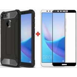 Forro Funda Estuche Antigolpe + Vidrio 2,5d Huawei Y9 2018 (Entrega Inmediata)