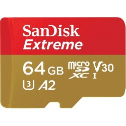 Memoria Microsd Sandisk Extreme 64gb A2 Uhs-i U3 V30 4k (Entrega Inmediata)
