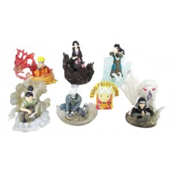 6 Figuras Anime Gashapones Diorama De Naruto 7 (Entrega Inmediata)