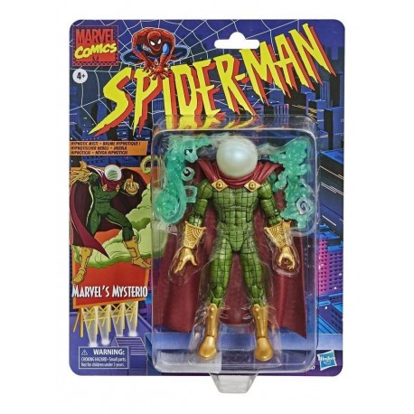 Marvel Comics Spiderman Retro Mysterio Figura Hasbro Nueva (Entrega Inmediata)