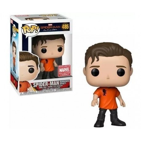 Marvel Spiderman Lejos De Casa Jersey Prestado Funko Pop (Entrega Inmediata)