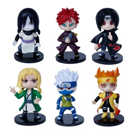 Naruto Shippuden Tsunade Colección 6 Figuras En Bolsa (Entrega Inmediata)
