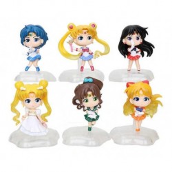 Sailor Moon Mars Venus Colección 6 Figuras En Bolsa (Entrega Inmediata)