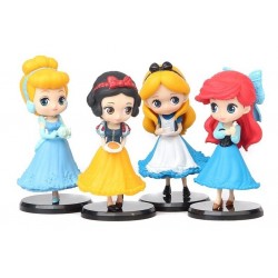 Disney Princesas Ariel Alicia Colección 4 Figuras En Bolsa (Entrega Inmediata)