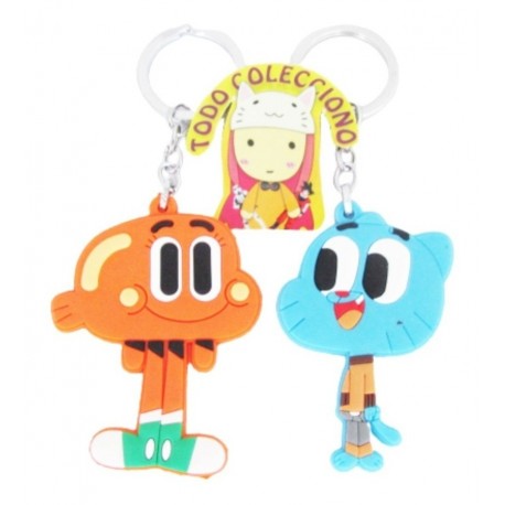 Dos Llaveros De Caucho De El Increible Mundo De Gumball (Entrega Inmediata)