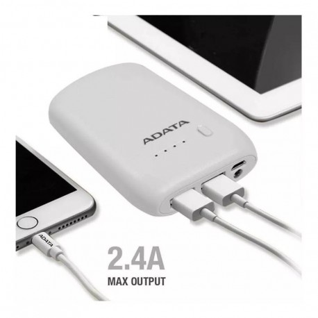 Banco Poder Power Bank Adata Linterna 10050mah Indicador Usb (Entrega Inmediata)