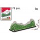 Rompecabezas 3d Muralla China 75 Pcs Cubic Fun (Entrega Inmediata)