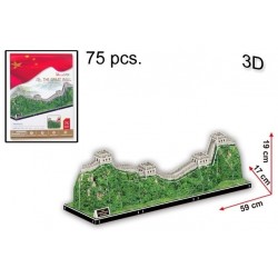 Rompecabezas 3d Muralla China 75 Pcs Cubic Fun (Entrega Inmediata)