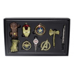 Los Vengadores Set X7 - Llavero Collar - Avengers Marvel (Entrega Inmediata)