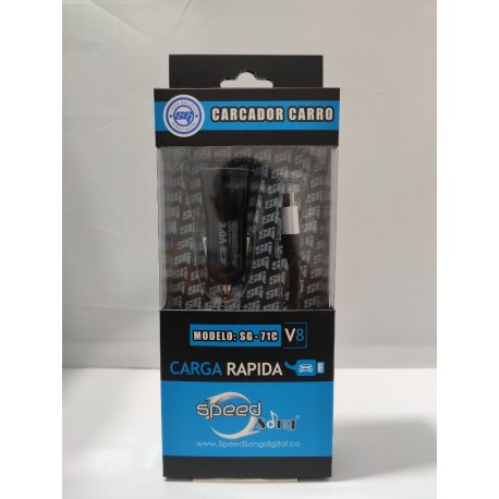 Cargador Tecnología Carga Rápida De Carro Sony V8 (71c) (Entrega Inmediata)