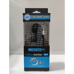 Cargador Tecnología Carga Rápida De Carro Universal V8 (71c) (Entrega Inmediata)