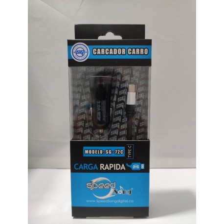 Cargador Tecno Carga Rápida De Carro Motorola Tipo C (72c) (Entrega Inmediata)
