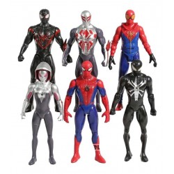 Figura Spiderman Set X6 Un Nuevo Universo Marvel (Entrega Inmediata)