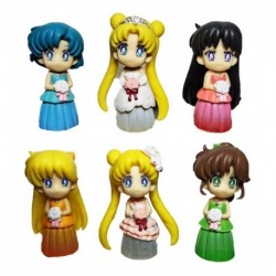 Figura Sailor Moon Set X6 Usagi Tsukino (Entrega Inmediata)