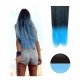¡ Extensión Negro Morado Cortina De Cabello Lisa Degradee ! (Entrega Inmediata)