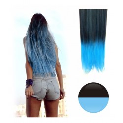 ¡ Extensión Negro Morado Cortina De Cabello Lisa Degradee ! (Entrega Inmediata)