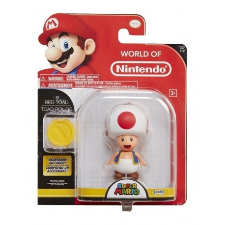 Figura Super Mario Toad Con Accesorio Original Nintendo (Entrega Inmediata)