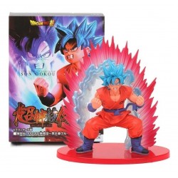 Goku Blue Kaioken Con Aura 19 Cm Dragon Ball Super Obsequio (Entrega Inmediata)
