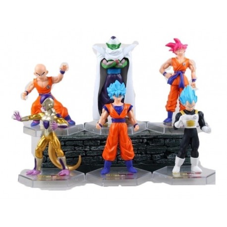 Figuras De Dragon Ball Sets X 6 Muñecos Goku + Obsequio (Entrega Inmediata)