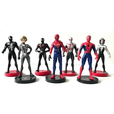 Figura Hombre Araña Set X7 - Marvel Spiderman (Entrega Inmediata)
