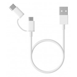 Cable Dual Tipo C Y V8 Para Celular Xiaomi Redmi 5,6,7,8,9 (Entrega Inmediata)