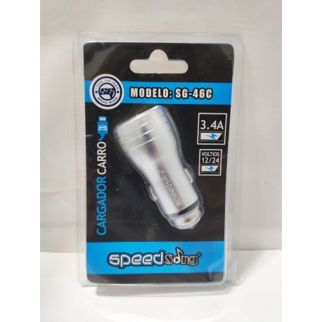 Cargador Carga Rápida Para Carro Para Celular LG (46c) (Entrega Inmediata)