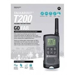 Radios De Comunicación Walkie Talkie Motorola T200 Talkabou (Entrega Inmediata)