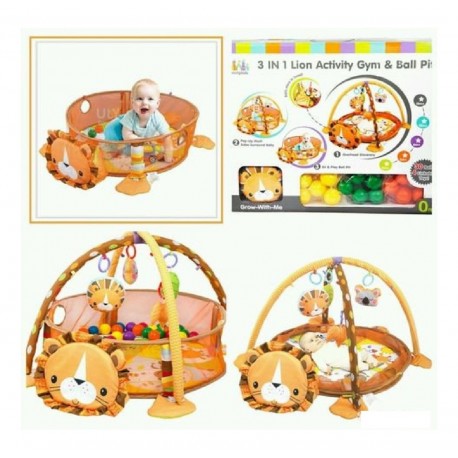 Gym Bebe Piscina Pelotas Leon 3 En 1 (Entrega Inmediata)