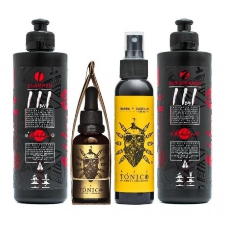 Barba Larga® Kit X4w Bio Tónico + Sha (Entrega Inmediata)