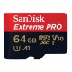 Sandisk Microsdxc Extreme Pro 64gb V30 100 Mb/seg 4k Factura (Entrega Inmediata)