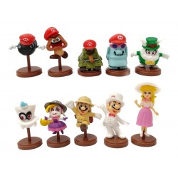 Super Mario Odyssey Moe Eye Colección 10 Figuras En Bolsa (Entrega Inmediata)
