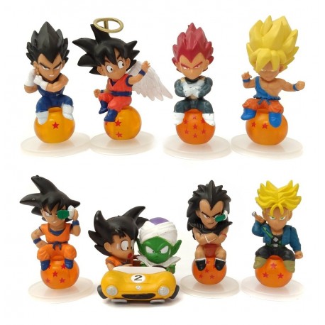 Dragon Ball Z Raditz Colección X 8 Figuras En Bolsa (Entrega Inmediata)