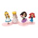 Princesas Disney Alicia Ariel Colección X 4 Figuras En Bolsa (Entrega Inmediata)