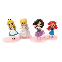 Princesas Disney Alicia Ariel Colección X 4 Figuras En Bolsa (Entrega Inmediata)