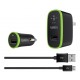 Kit Belkin Cargadores 2,4 Amp Pared Y Auto + Cable Micro Usb (Entrega Inmediata)