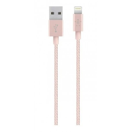 Cable Belkin Lightning/usb 1,2 Metros Metálico Rosado (Entrega Inmediata)