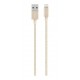 Cable Belkin Lightning/usb 1,2 Metros Metálico Dorado (Entrega Inmediata)