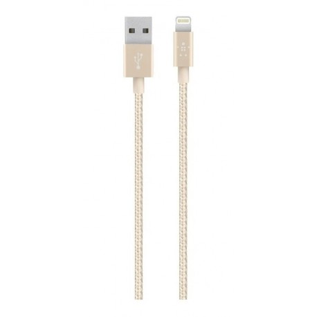 Cable Belkin Lightning/usb 1,2 Metros Metálico Dorado (Entrega Inmediata)