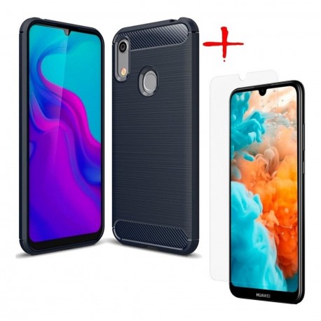 Funda Forro Estuche + Vidrio Templado 2d Huawei Honor 8a (Entrega Inmediata)