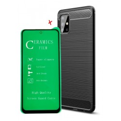 Funda Estuche Forro + Vidrio Ceramico Full Samsung (Entrega Inmediata)