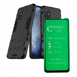 Carcasa Estuche Antigolpes + Vidrio Ceramico Samsung (Entrega Inmediata)