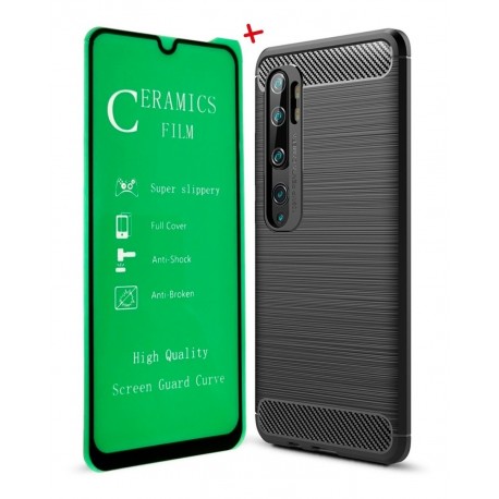 Funda Estuche + Vidrio 3d Full Cover Xiaomi Note 10 (Entrega Inmediata)