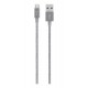 Cable Belkin Mixit Metálico Micro-usb A Usb Gris (Entrega Inmediata)