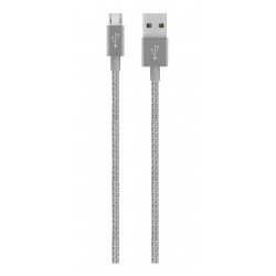 Cable Belkin Mixit Metálico Micro-usb A Usb Gris (Entrega Inmediata)