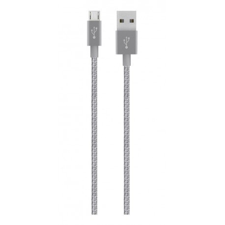 Cable Belkin Mixit Metálico Micro-usb A Usb Gris (Entrega Inmediata)